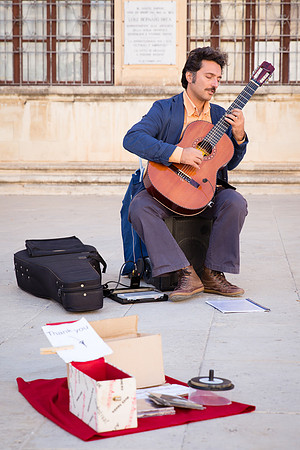Day 9 - Piazza del Duomo Guitar Player