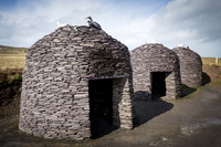 Beehive Huts at Kerry Cliffs at Portmagee