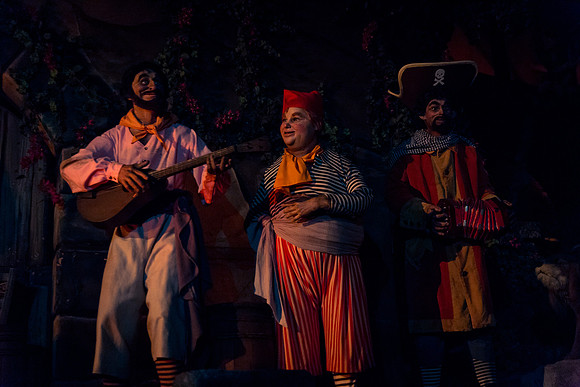 Musical Trio by the Donkey on  Pirates of the Caribbean