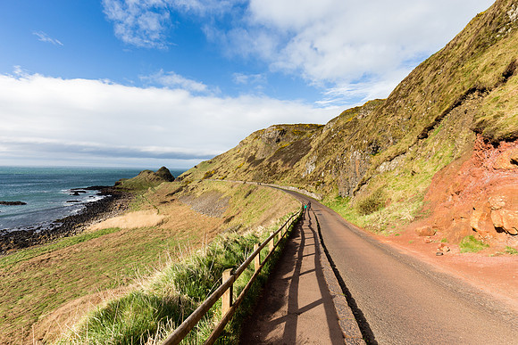 Walk from Giant's Causeway Visitor Center to the rocks.