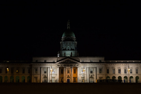 The Custom House on the River Liffey