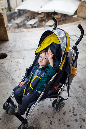 Day 12 - Sebby outside of Noto City Hall