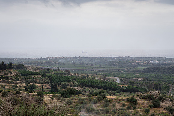 Day 12 - Freighter out in Mediterranean Sea