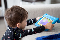 Day 12 - Tablet Sebs watching Peppa Pig