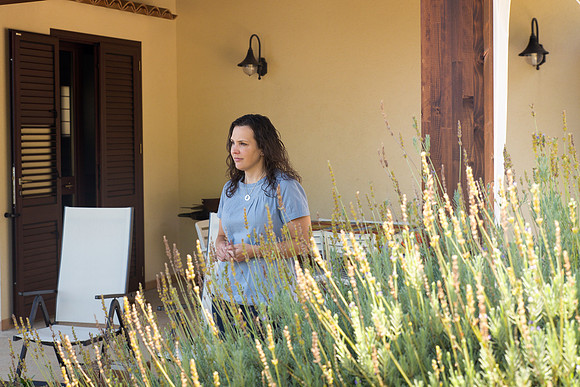 Day 2  - Tissy on Scopello Villa Porch