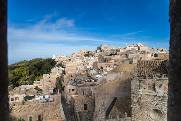 Day 2  - View of the town from the Bell Tower of Chiesa Matrice, Erice