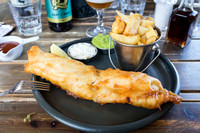 Fish and Chips with Mushy Peas