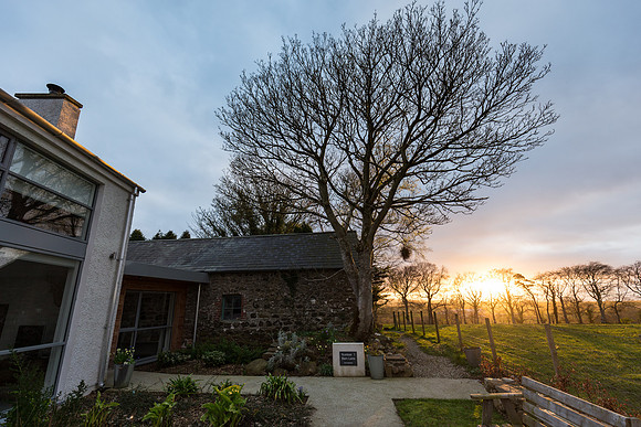 Wonderful sunset back at the house